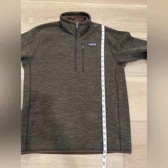 Patagonia Better Sweater Mens Small Dark Walnut Quarter Zip Fleece Hiking 25522 - Picture 5 of 7